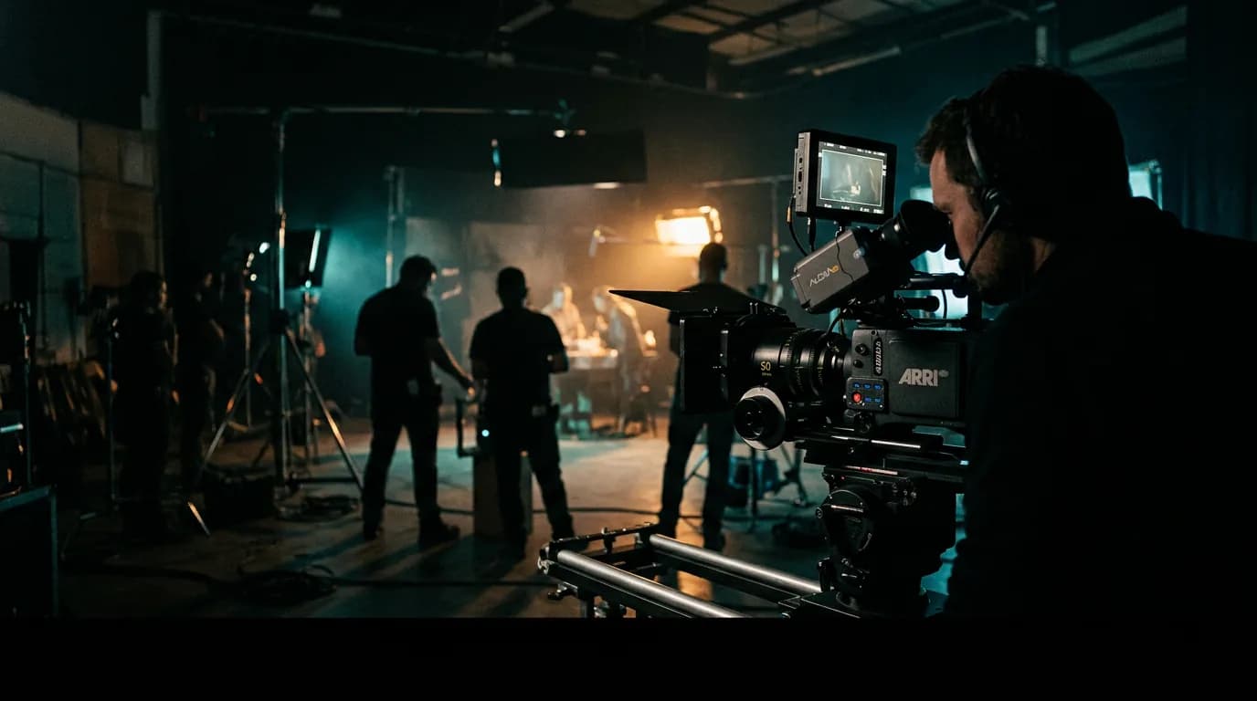 Reklam filmi çekim seti