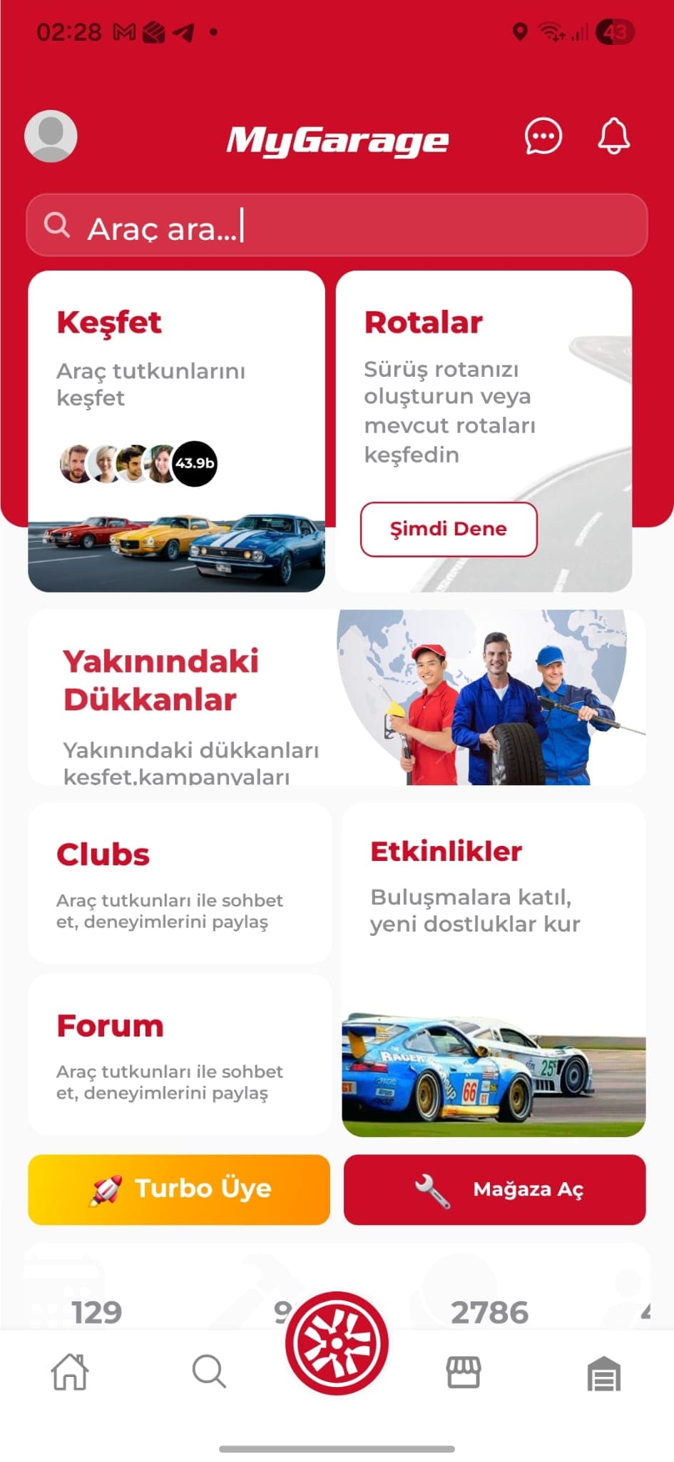 MyGarage · Ana sayfa